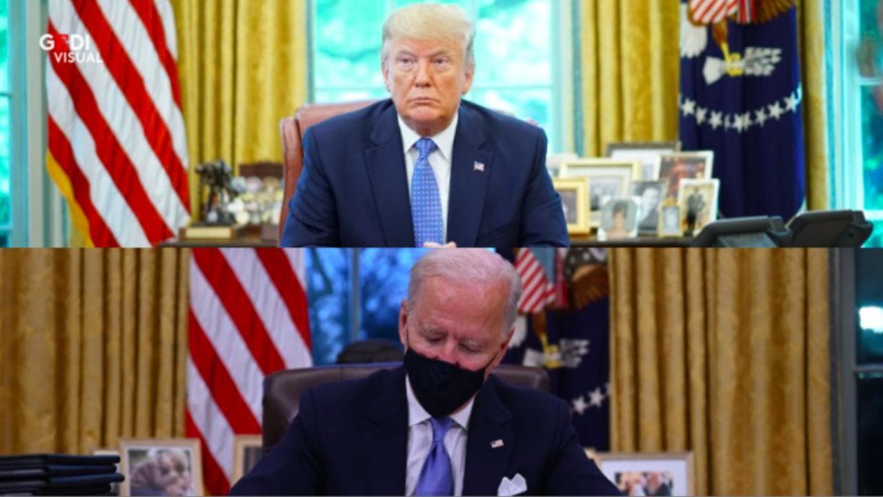 Usa, così Joe Biden ha cambiato lo studio ovale: via le bandiere di Trump, nuovi quadri e una pietra lunare
