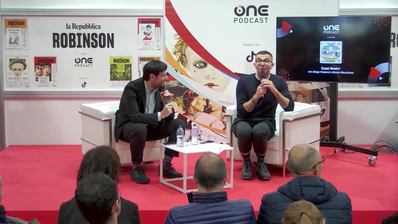 Salone del libro 2023, Arena Robinson: OnePodcast presenta Registrazione Puntata speciale di 'Cazzi Nostri'