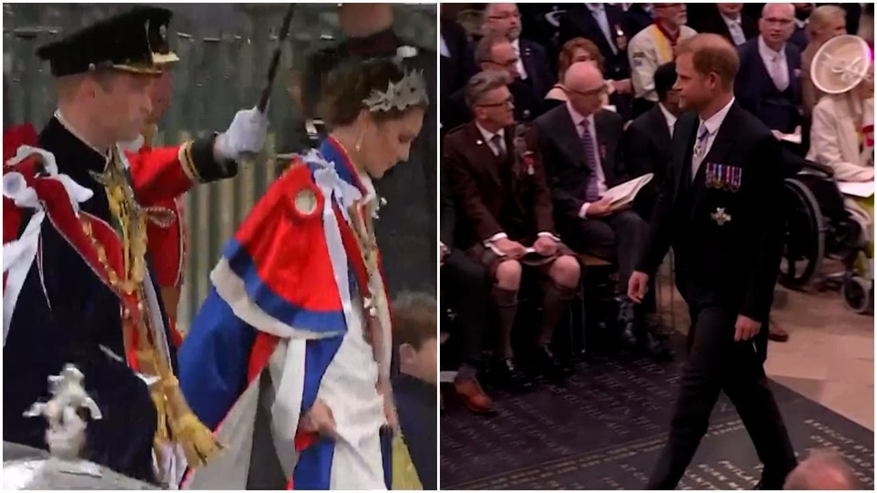 Harry è l'osservato speciale, William l'erede al trono: l'ingresso a Westminster dei figli di Carlo