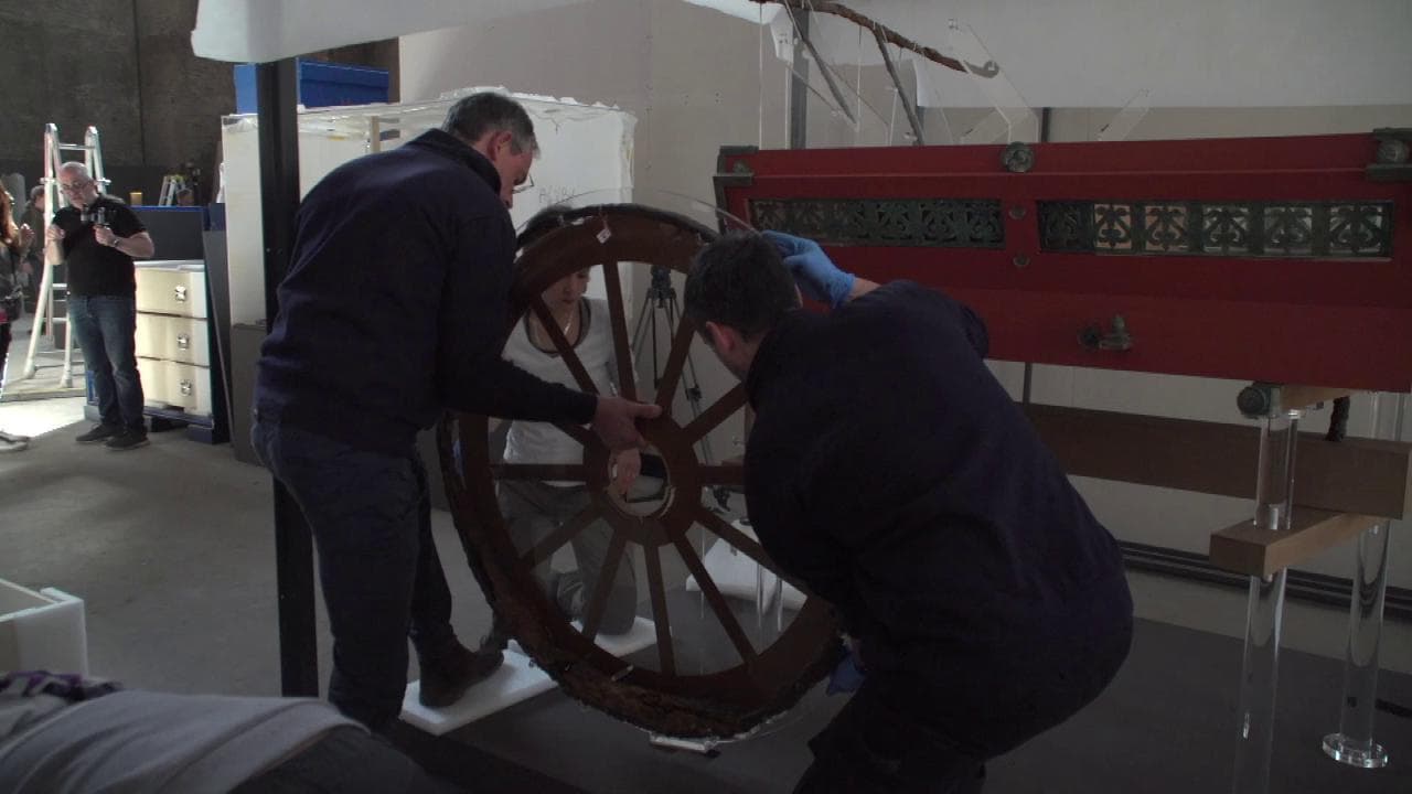 Ricostruito e in mostra a Roma il carro della sposa di Pompei
