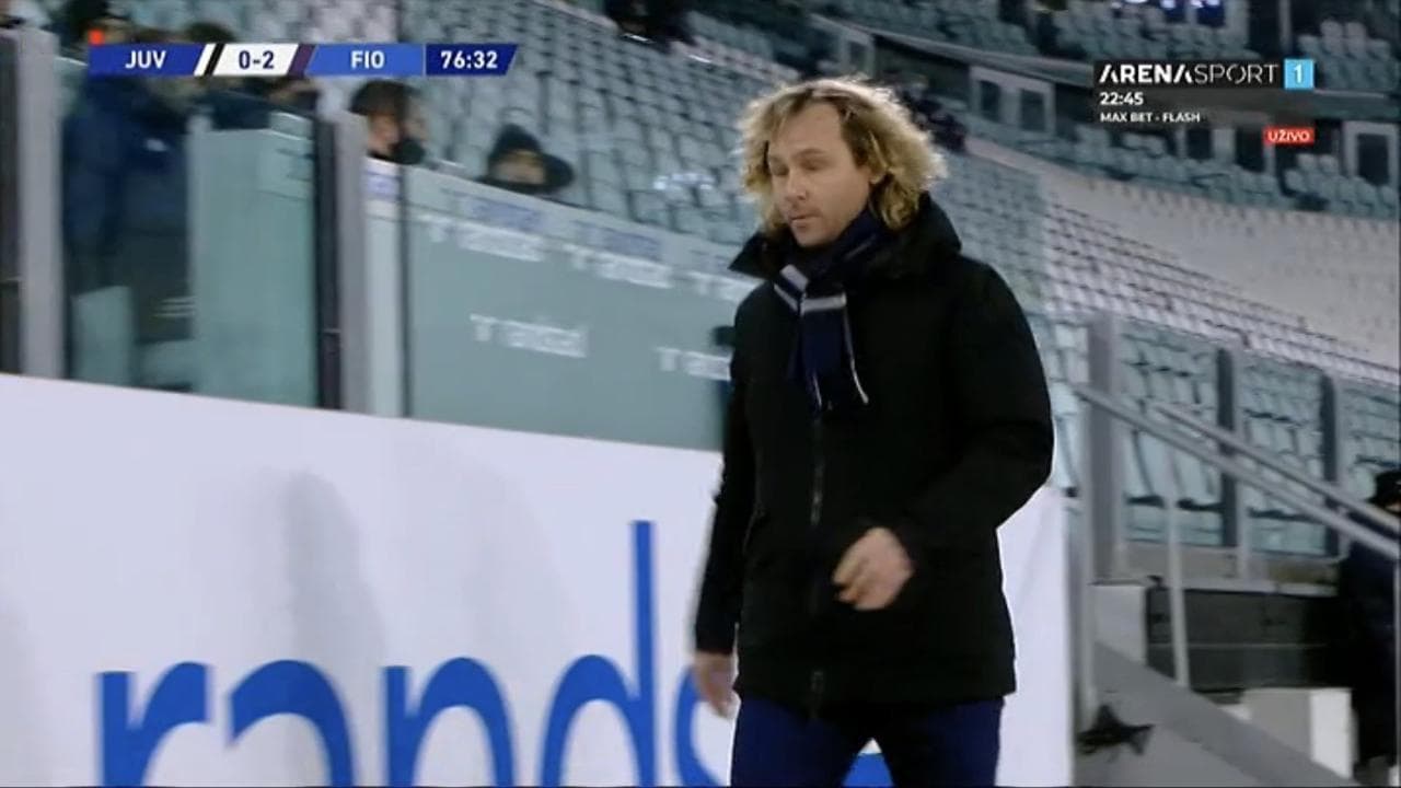 Juve-Fiorentina, la furia di Nedved: l'arbitro non fischia un rigore e lui se ne va