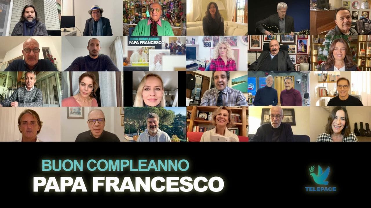 Da Claudia Gerini a Linus e Savino: la dedica degli artisti per il compleanno di papa Francesco