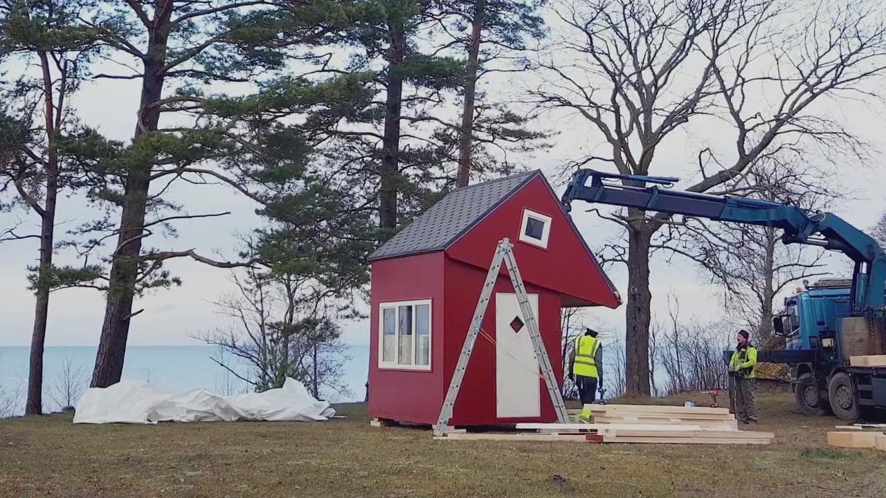 La casa prefabbricata sembra un Lego: è pieghevole e pronta in tre ore