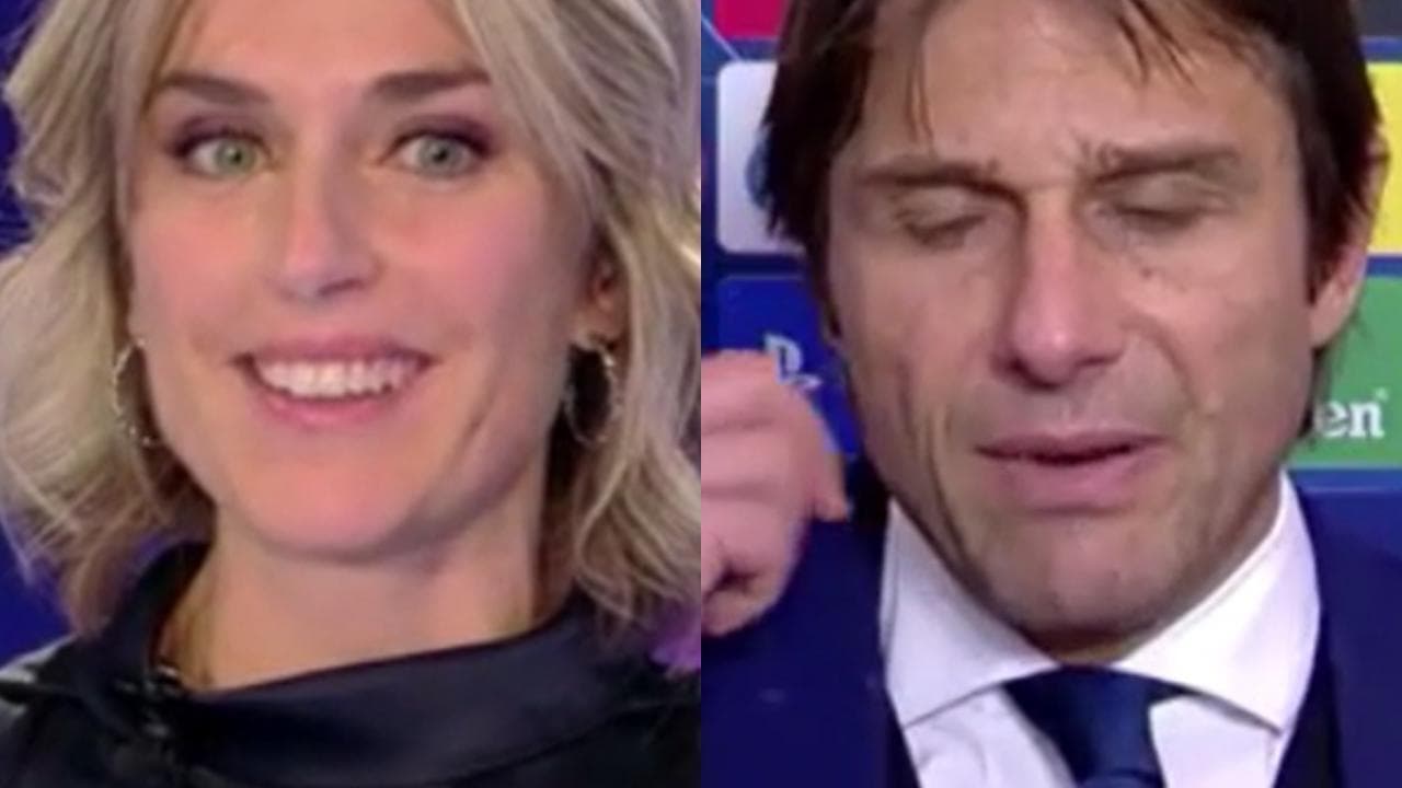 Champions, Inter eliminata: la risposta stizzita di Conte ad Anna Billò indigna i social
