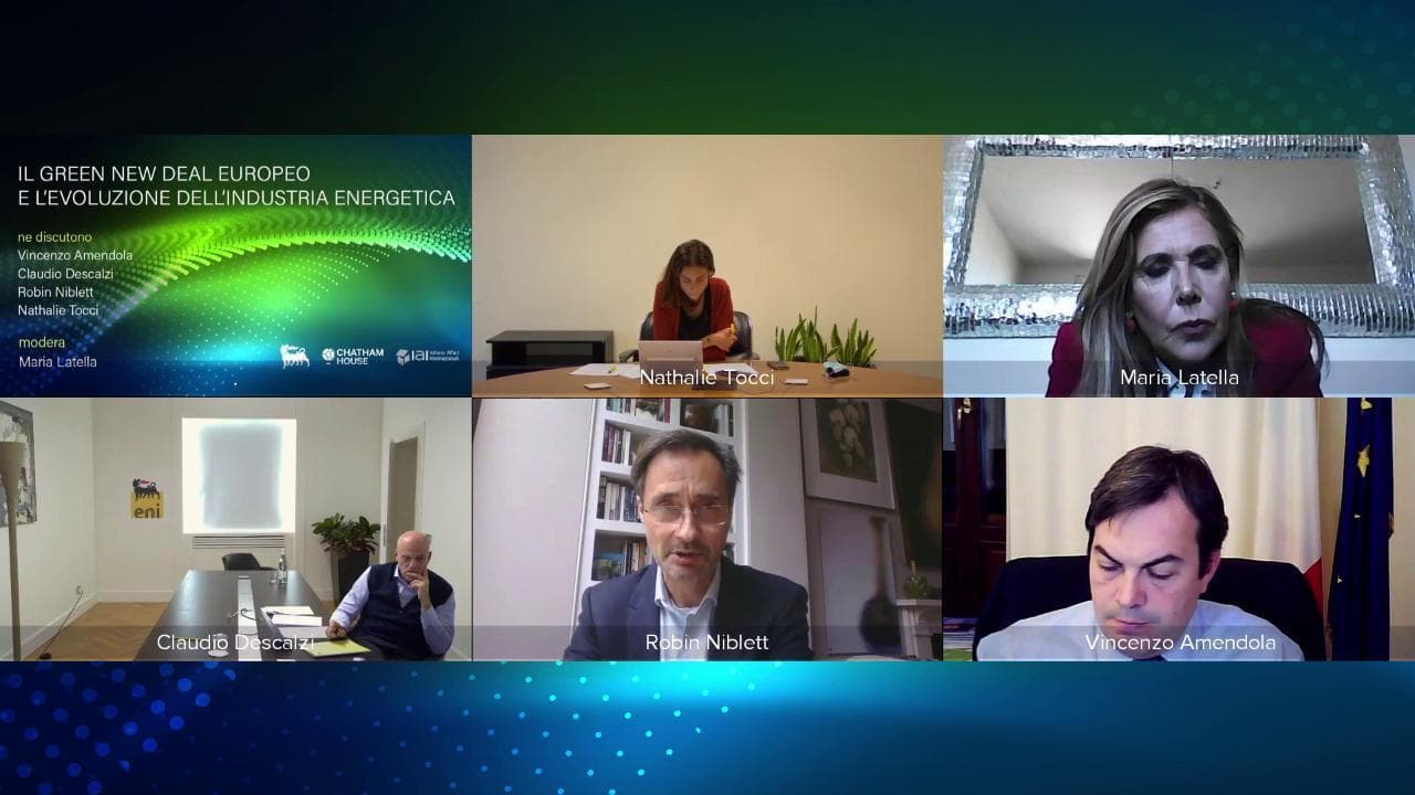 Il Green New Deal europeo e l'evoluzione dell'industria energetica: tavola rotonda Eni e Chatham House