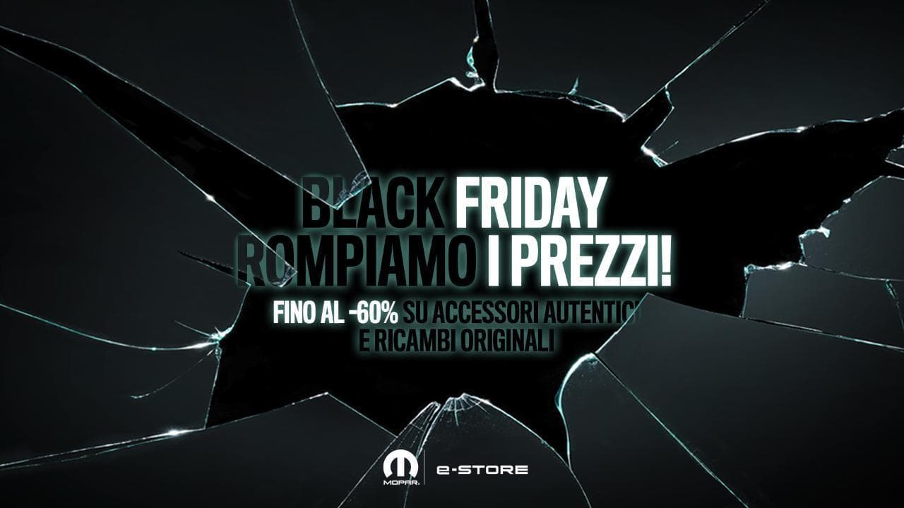 Black Friday di Mopar caccia on line agli accessori per Fiat, Alfa, Lancia e Abarth