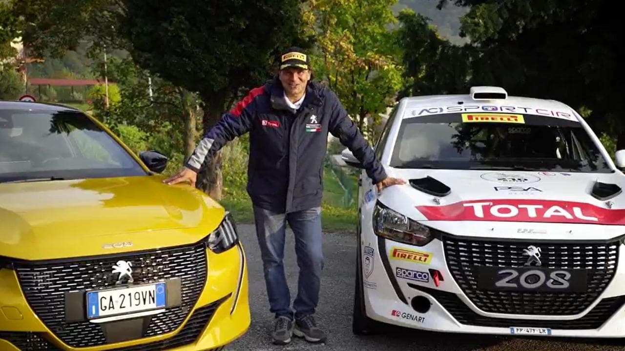 Paolo Andreucci e la nuova Peugeot 208, che coppia