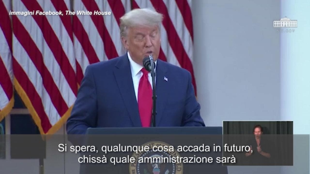 Usa, Trump per la prima volta parla di "altra amministrazione" ma senza nominare Biden