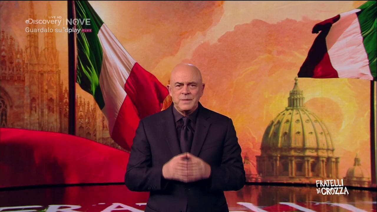 Crozza, il monologo su Fontana: "Bisognerebbe metterti sul treno come in 'Amici miei'"