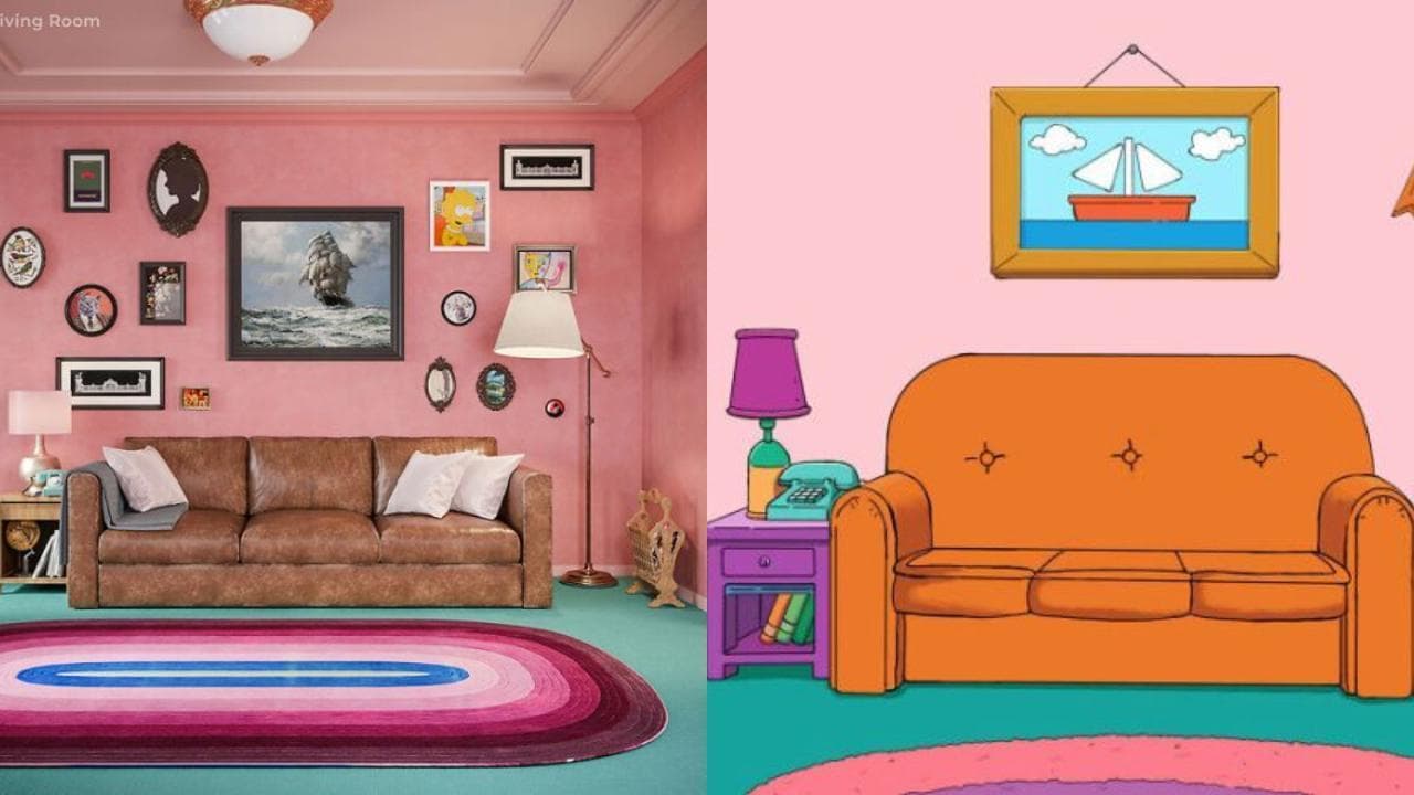 Se 'I Simpson' fossero diretti da Wes Anderson: rivisitati gli interni dell’iconica casa di Springfield
