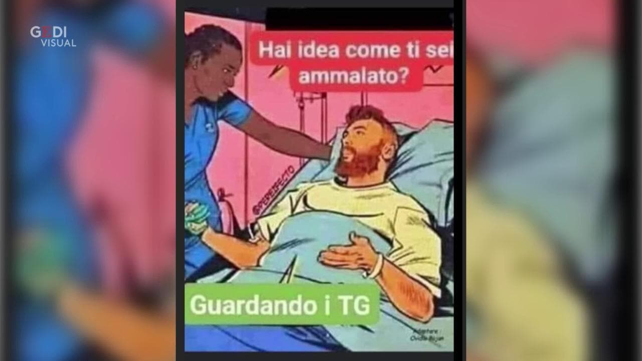 "Come ti sei ammalato? Guardando i tg". La vignetta postata da Roberto Mancini indigna i social