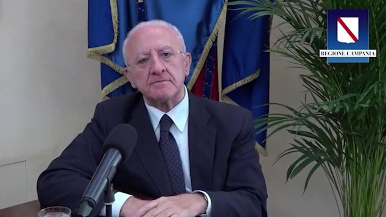 De Luca, veleno sulla Juventus: "Dichiarazioni di Agnelli penose, e se si fosse contagiato Ronaldo?"