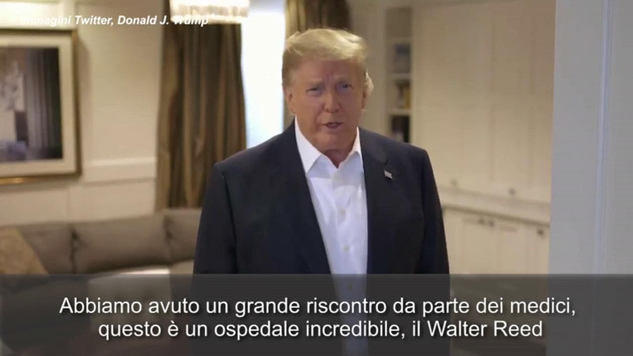 Usa, il messaggio di Trump dall'ospedale: "Ho imparato molto sul Covid, questa è la vera scuola"