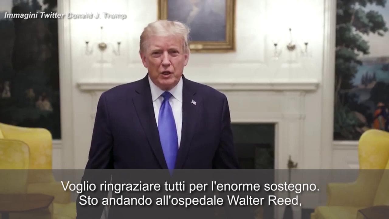 Coronavirus, il messaggio di Trump: "Vado in ospedale, me la sto cavando bene"