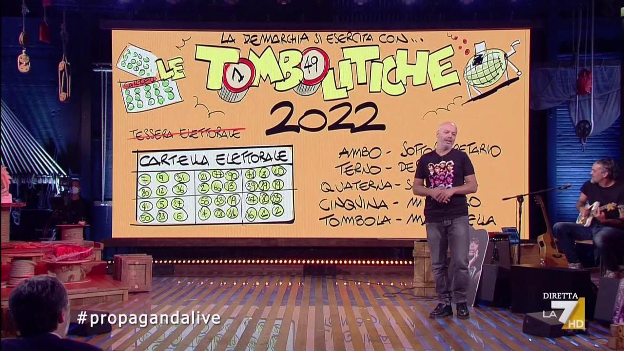 Le Tombolitiche: la soluzione di Makkox per superare la democrazia rappresentativa
