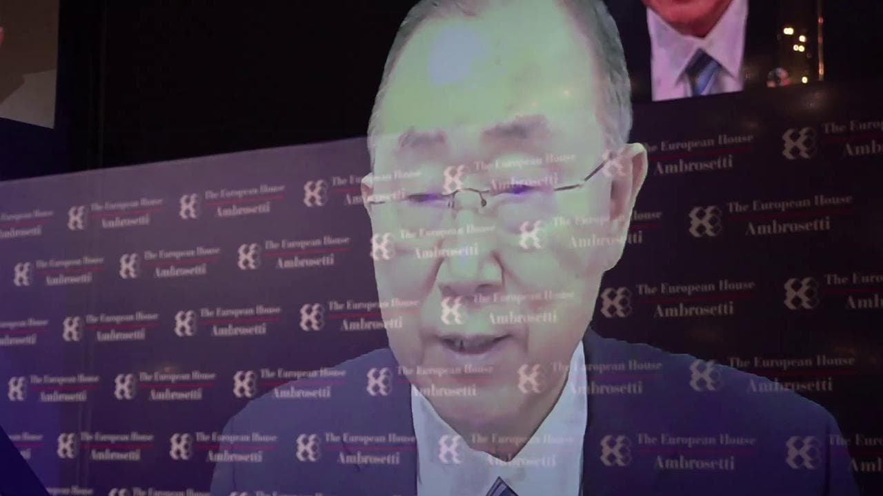 Coronavirus, il Forum di Cernobbio è virtuale Ban KI-moon e Di Maio sono ologrammi