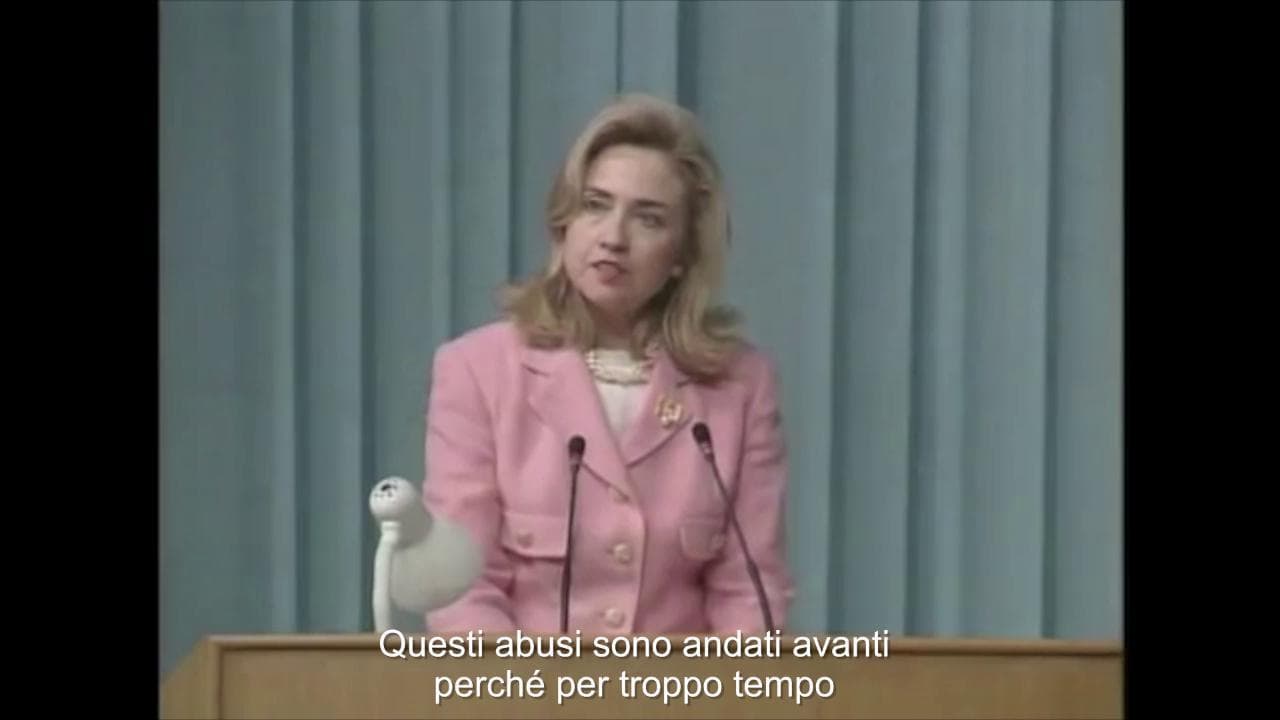 Pechino 1995, Hillary Clinton: "Rompiamo il silenzio, i diritti delle donne sono diritti umani"