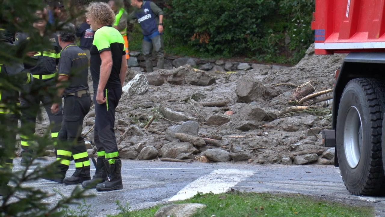 Frana a Chiesa in Valmalenco, il luogo dell'incidente