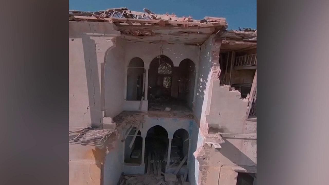 Beirut, il drone vola all'interno dei palazzi devastati dalle esplosioni