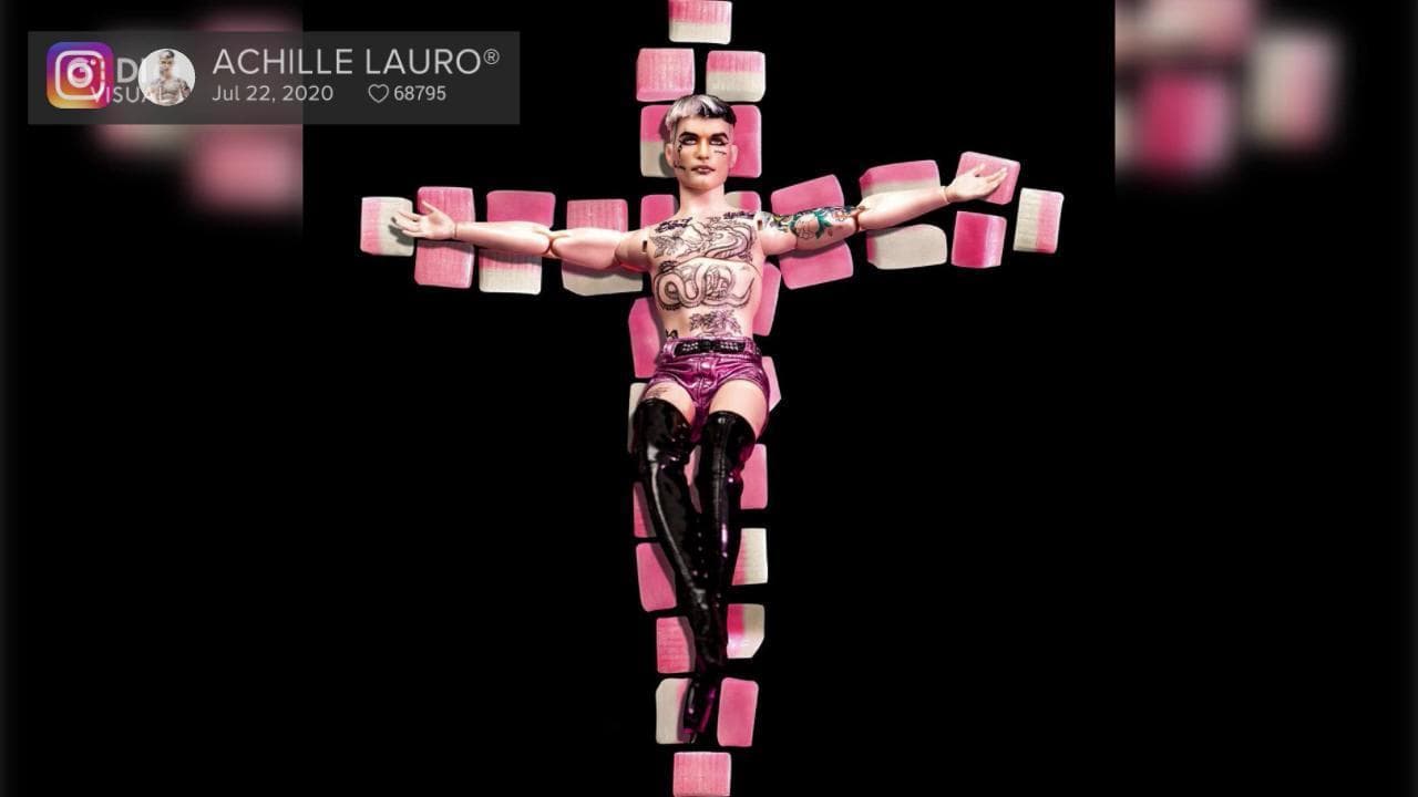 Achille Lauro e il poster censurato, social divisi: "No a blasfemia per far parlare di sé". "Grandioso"