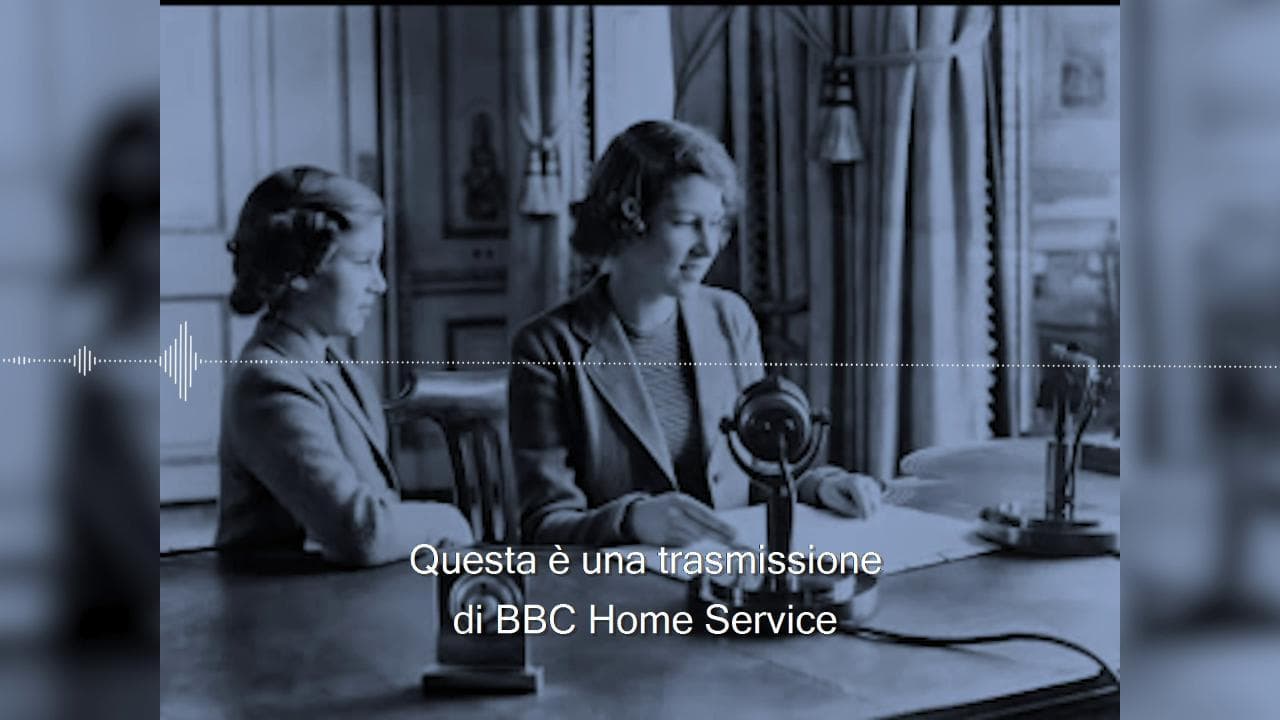 Il primo discorso della regina Elisabetta II, da adolescente, per i bambini migranti