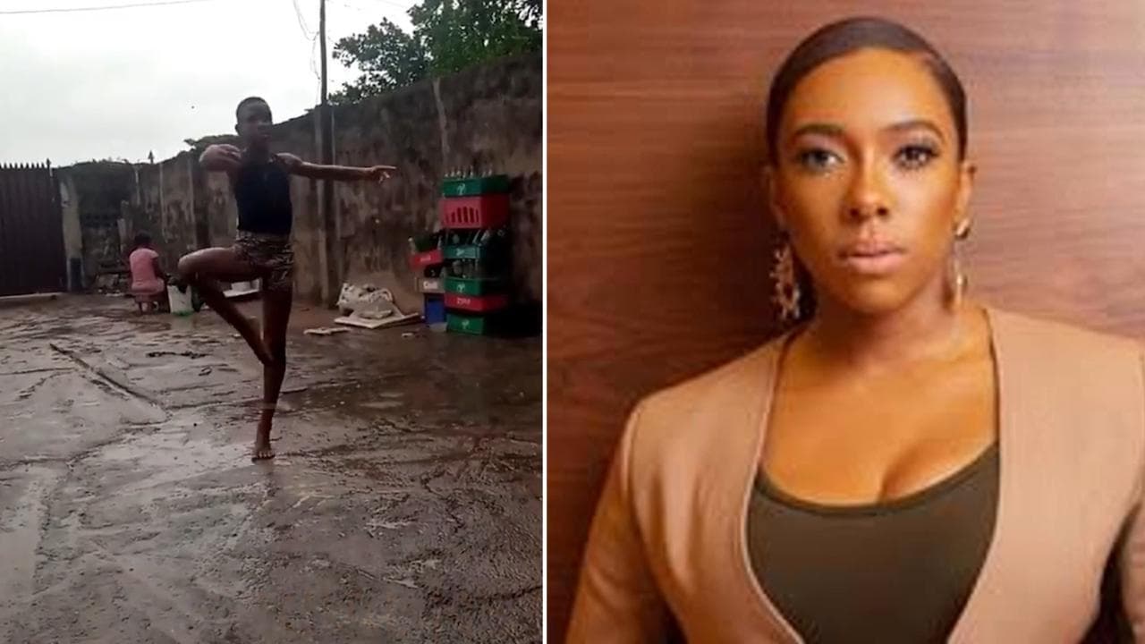 Danzava scalzo sotto la pioggia: una ex-ballerina pagherà gli studi al bambino nigeriano