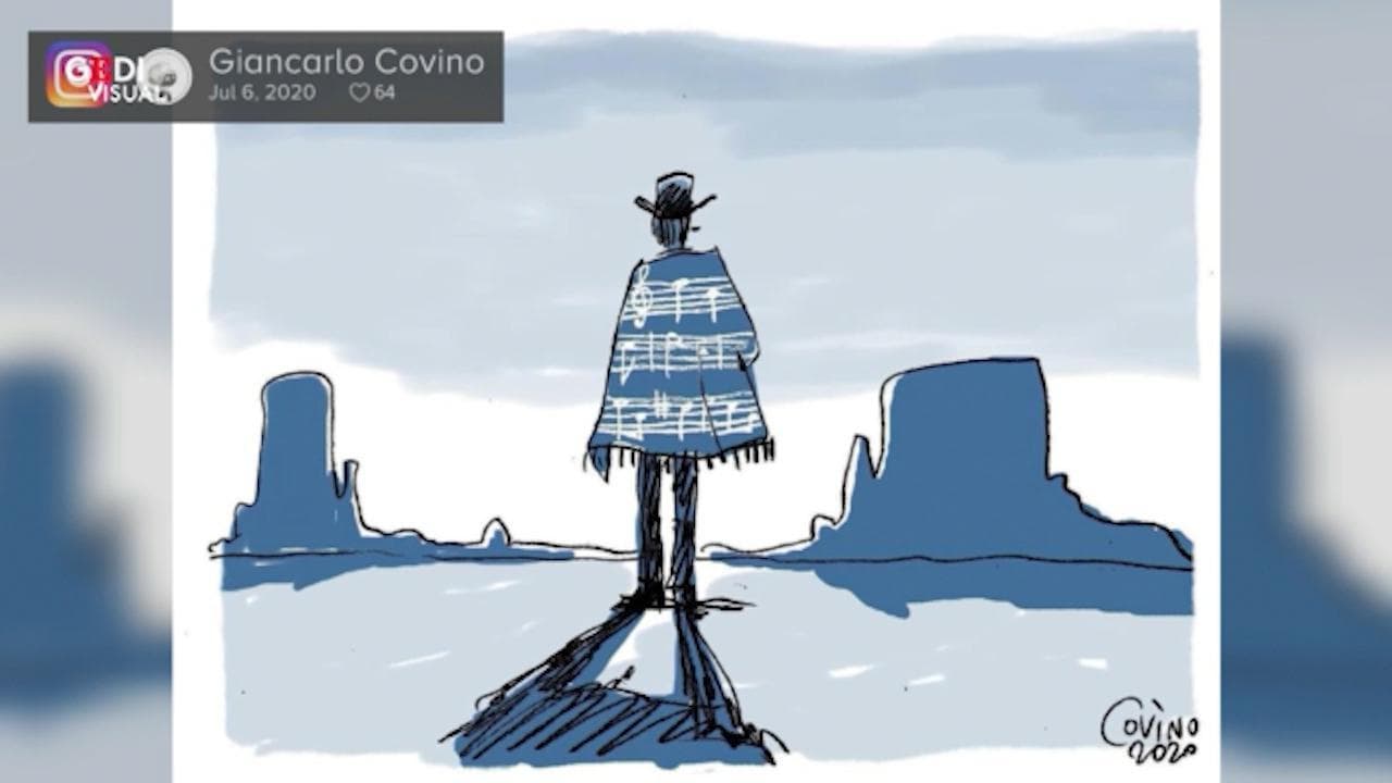 L'omaggio degli illustratori a Ennio Morricone: "Grazie per la tua musica"
