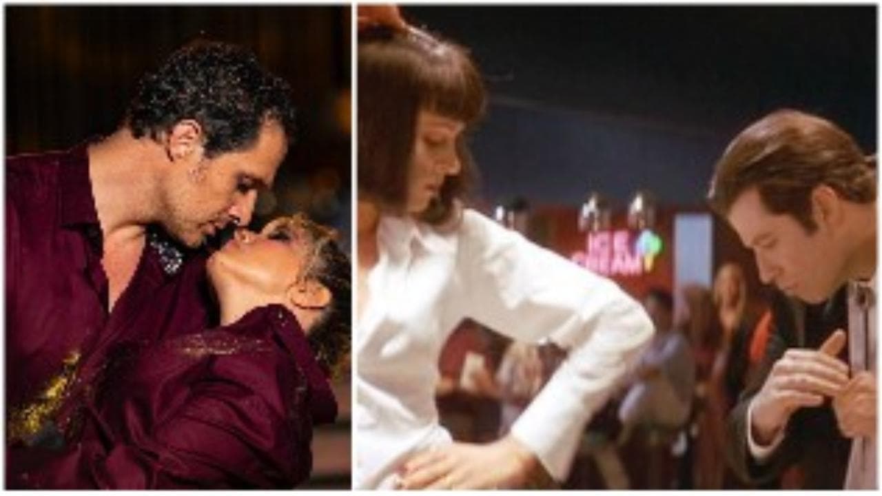 Claudio Santamaria e Francesca Barra come John Travolta e Uma Thurman: il loro twist per Achille Lauro omaggia "Pulp Fiction"