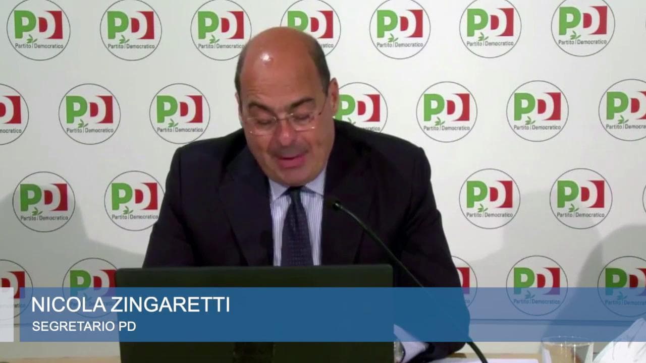 Direzione Pd, Zingaretti: "Nessuna contrapposizione con Conte, ma ora serve svolta"