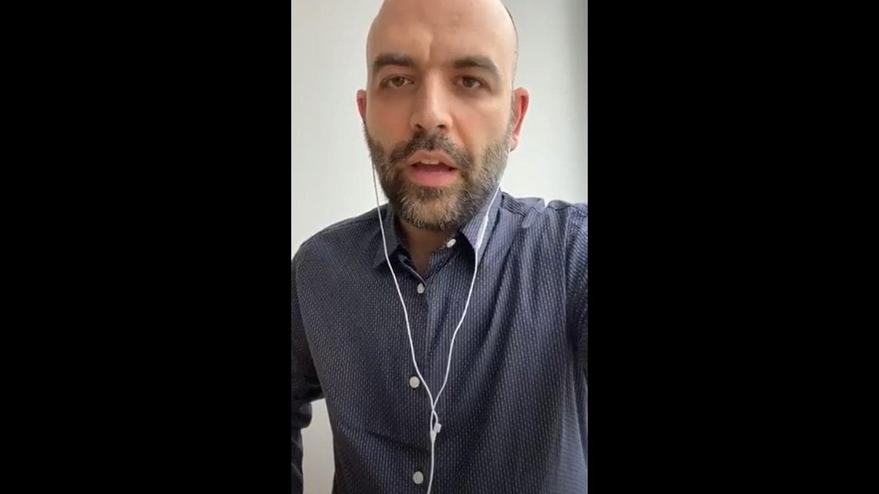 Roberto Saviano, lezioni da quarantena: l'incontro con gli studenti della Vivaio di Milano