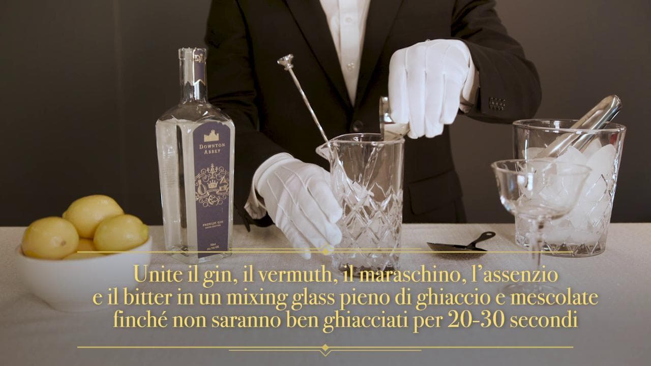 Downton Abbey - il libro ufficiale dei cocktail, la videoricetta del Tuxedo cocktail