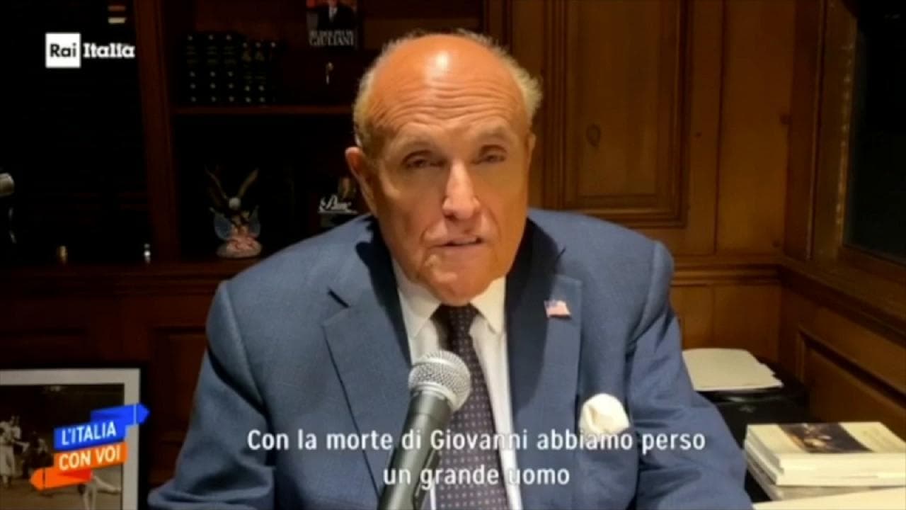 Rudolph Giuliani: "Falcone un grande uomo, un onore essere stato suo amico"