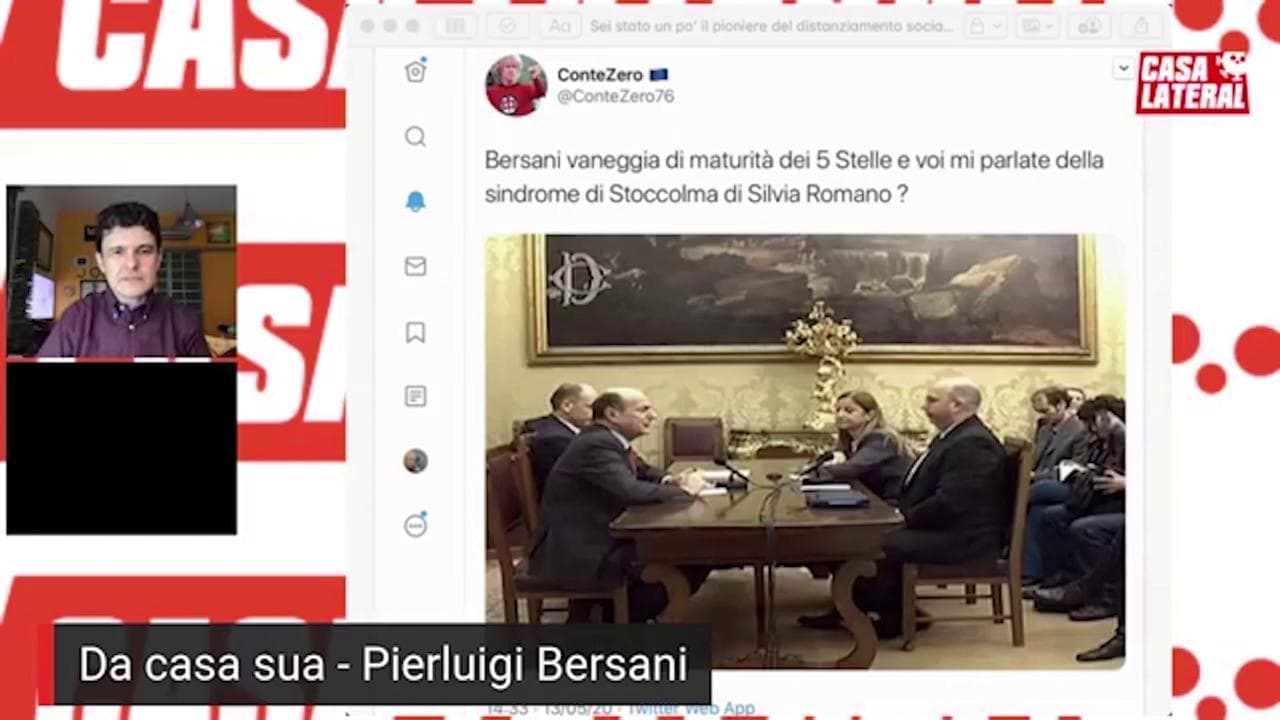 Casa Lateral, Bersani sui 5 Stelle: "Devono ancora dare prova di maturità"