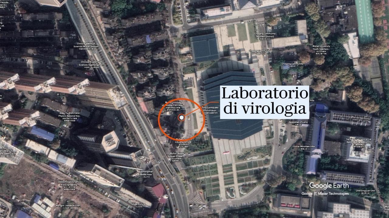 Il laboratorio di virologia e il mercato del pesce di Wuhan, l'animazione con Google Earth