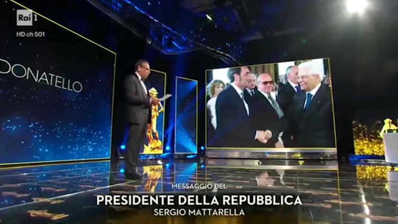 David 2020, Carlo Conti legge il messaggio di Mattarella: "Il cinema è l'arte del sogno, necessaria per ricostruire il Paese"