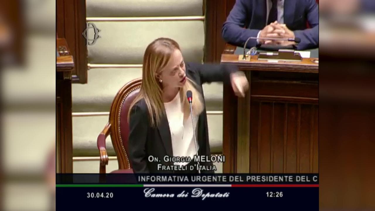 Coronavirus, Meloni ai deputati: "Pensate come state messi se vi devo dare io lezioni di democrazia"