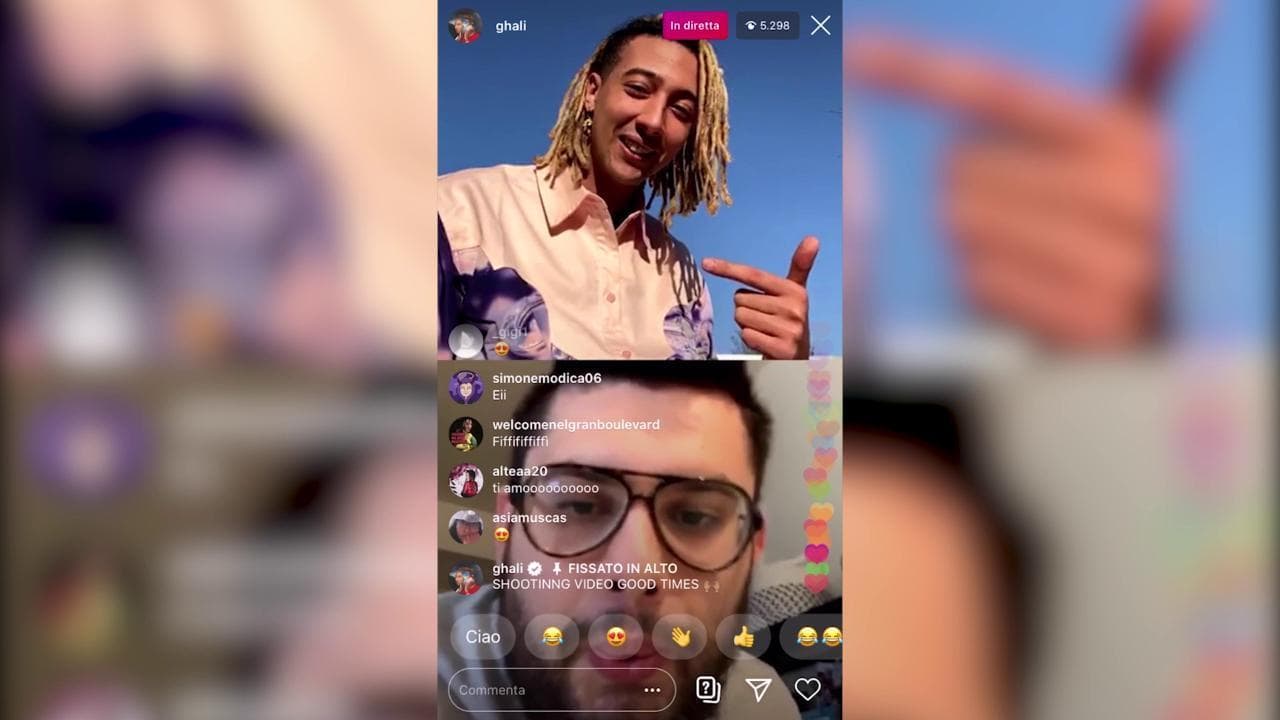 Ghali, il videclip di 'Good Times' con i fan in diretta su Instagram