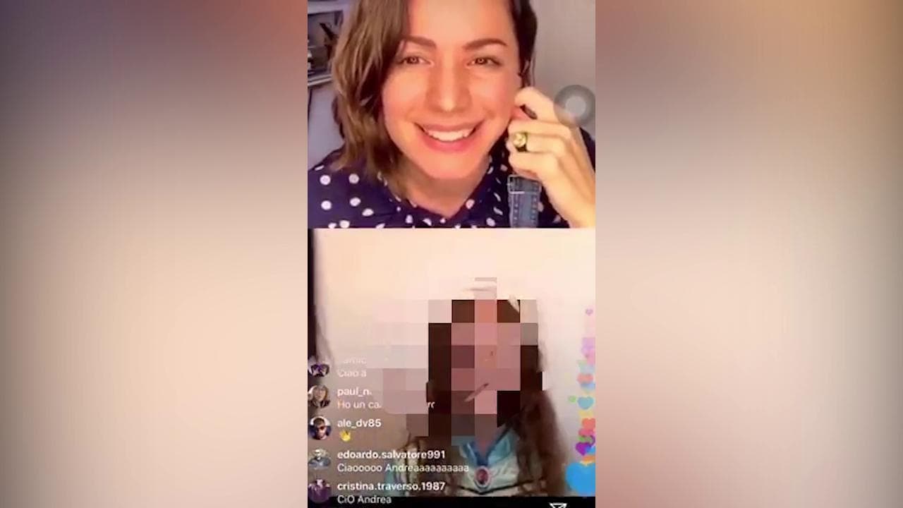 Andrea Delogu recita a distanza con i bambini, su Instagram, i copioni dei cartoni animati cult