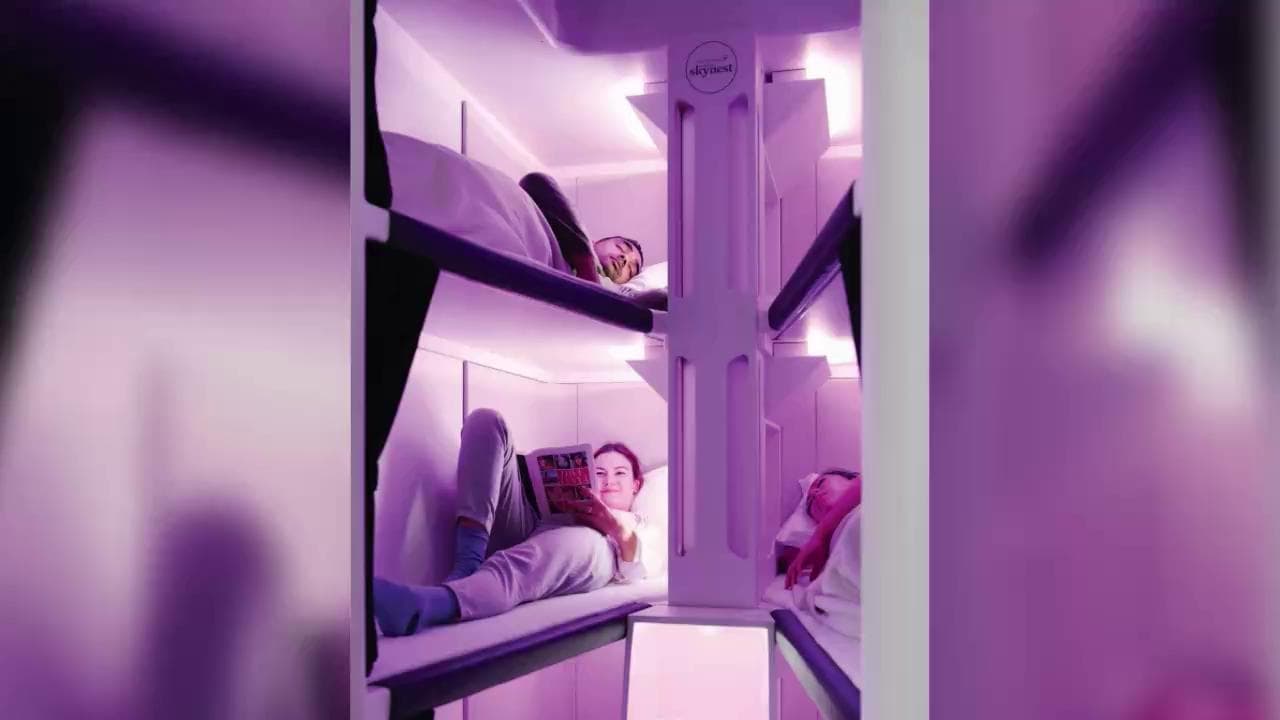 Letti a castello in economy class: la sperimentazione dei voli con cuccetta