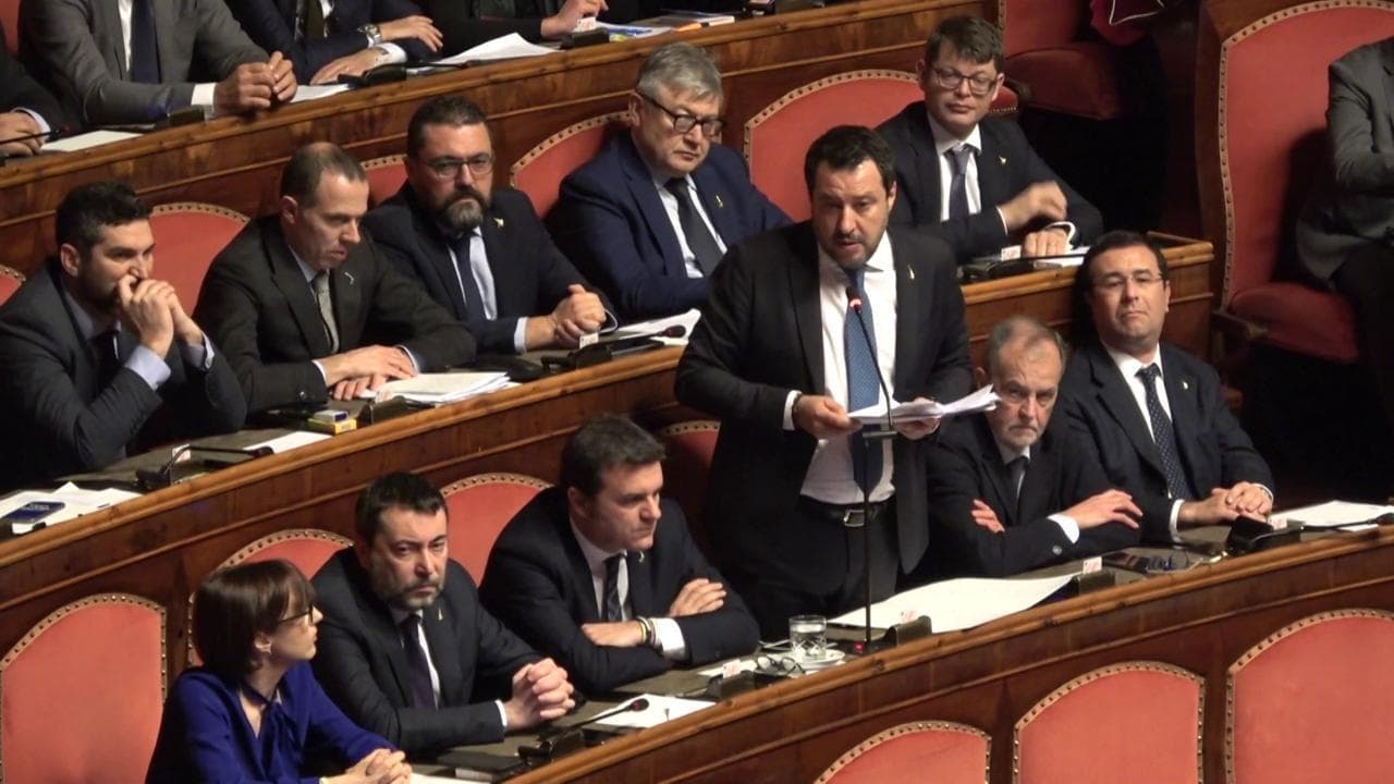 Caso Gregoretti, Salvini in aula al Senato: "Ho fatto il mio dovere" e cita Montanelli