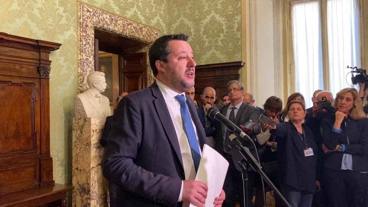 Caso Gregoretti, Salvini: "Ho scelto io di andare a processo"