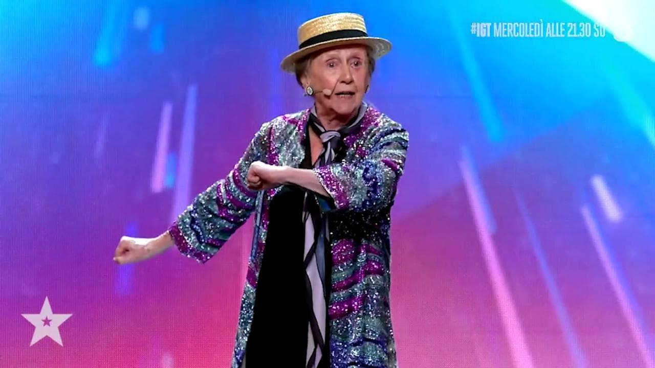 Italia's Got Talent, la 94enne Claudia tra tip tap e poesia: e Frank Matano la manda in finale