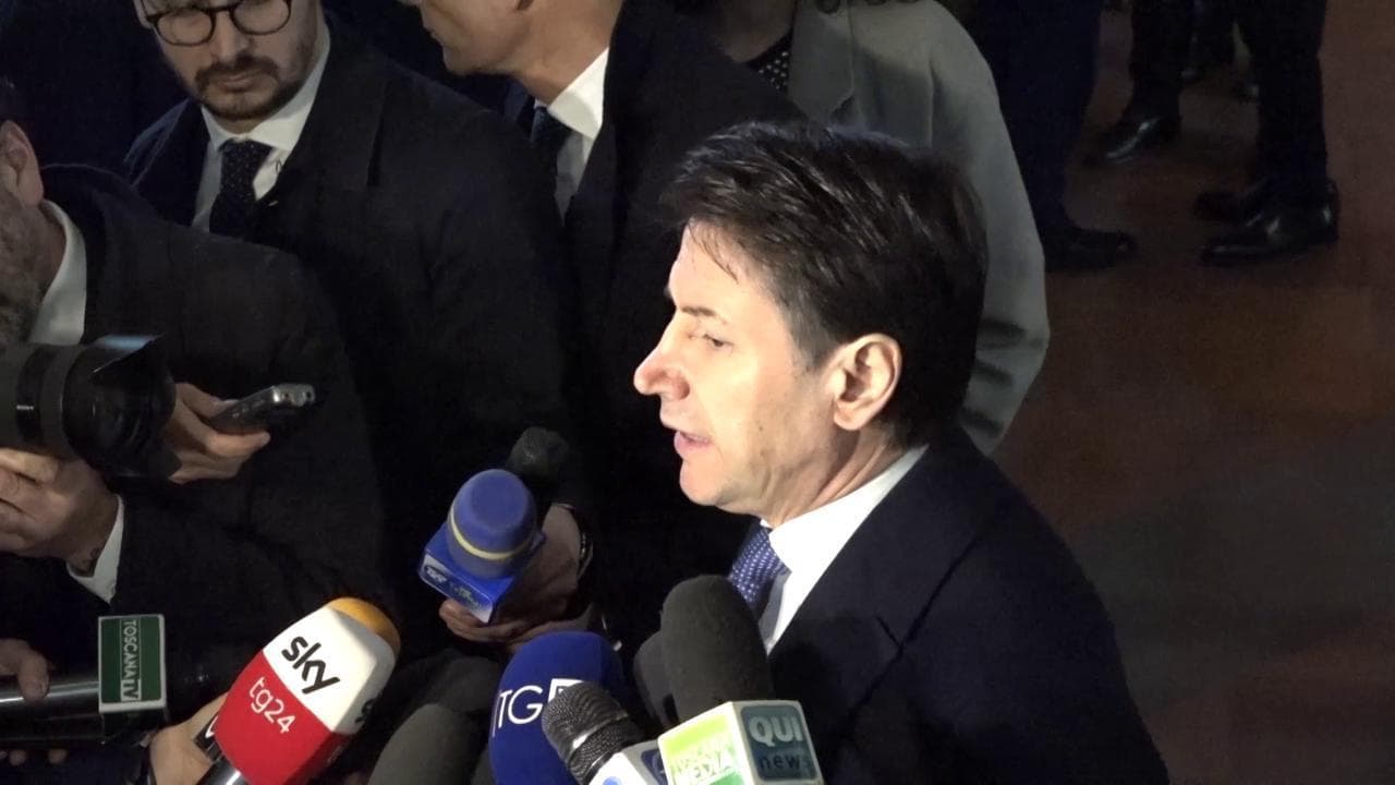 Libia, Conte: "No a nuove armi, perseguire cessate il fuoco"