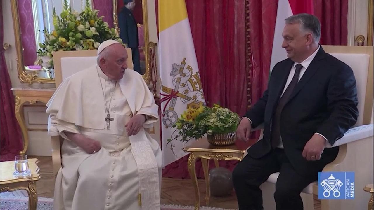 Ungheria, papa Francesco incontra il primo ministro Viktor Orban