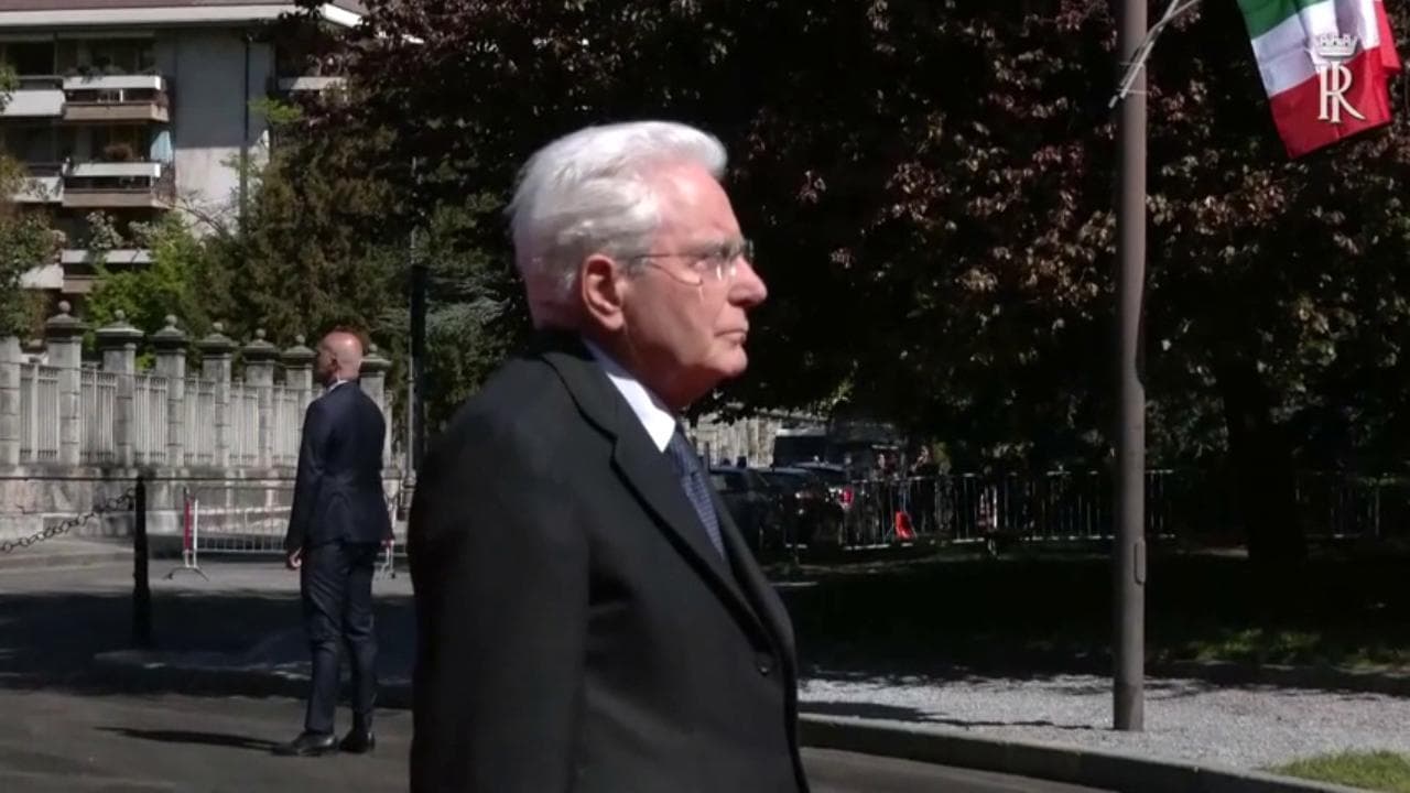 25 Aprile, il presidente Mattarella visita il parco della Resistenza di Cuneo