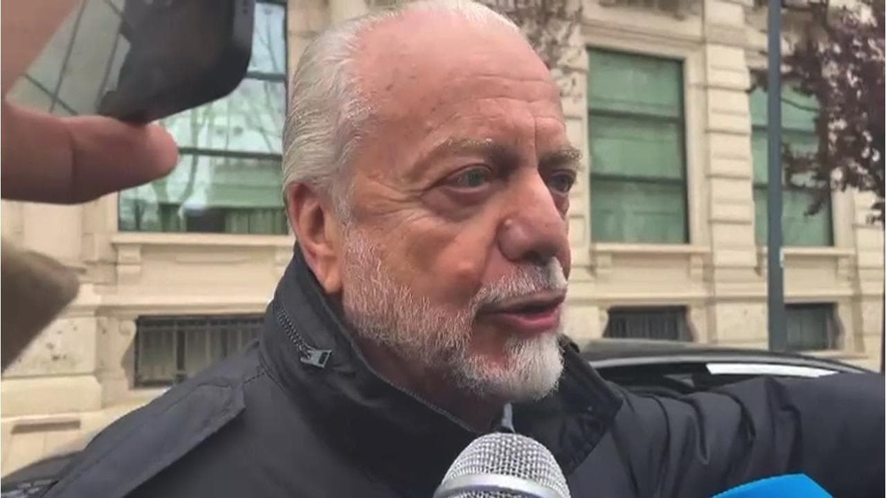 De Laurentiis: "Uefa senza testa, derby italiano in Champions con il Milan è ridicolo"