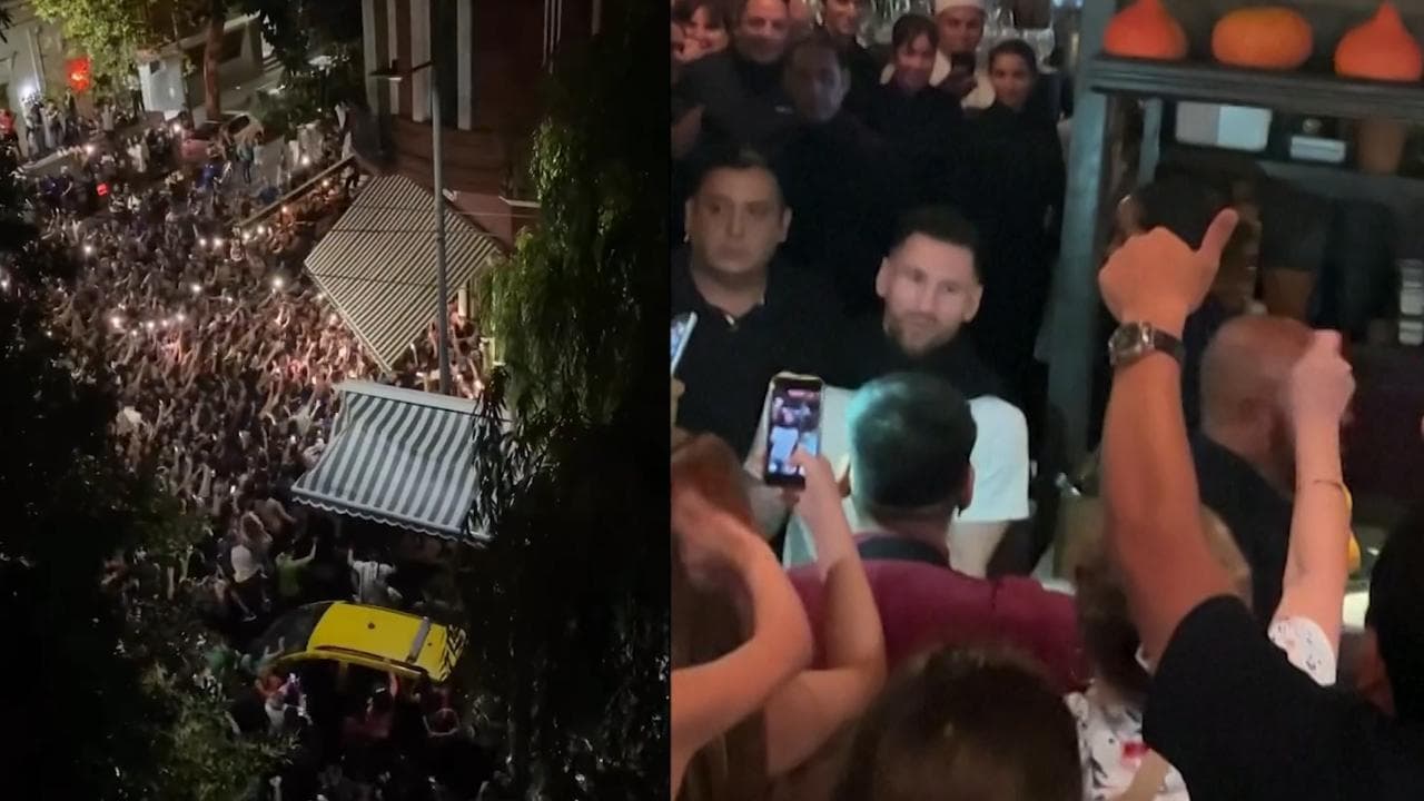 C'è Messi al ristorante e sui social si sparge la voce: Buenos Aires in delirio e lui se ne va così