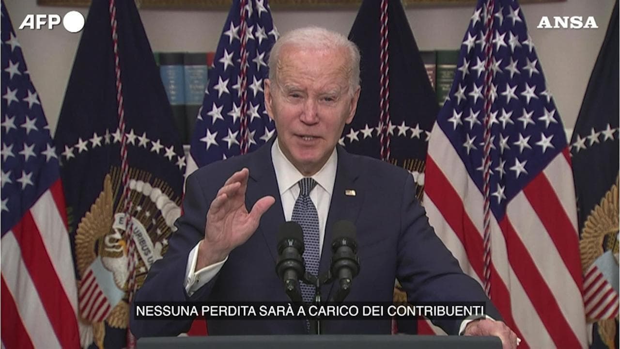 Svb, Biden: "Nessuna perdita sarà a carico dei contribuenti"