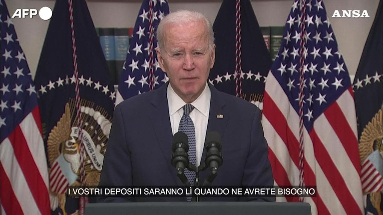 Svb, Biden: "Il sistema bancario americano è sicuro"