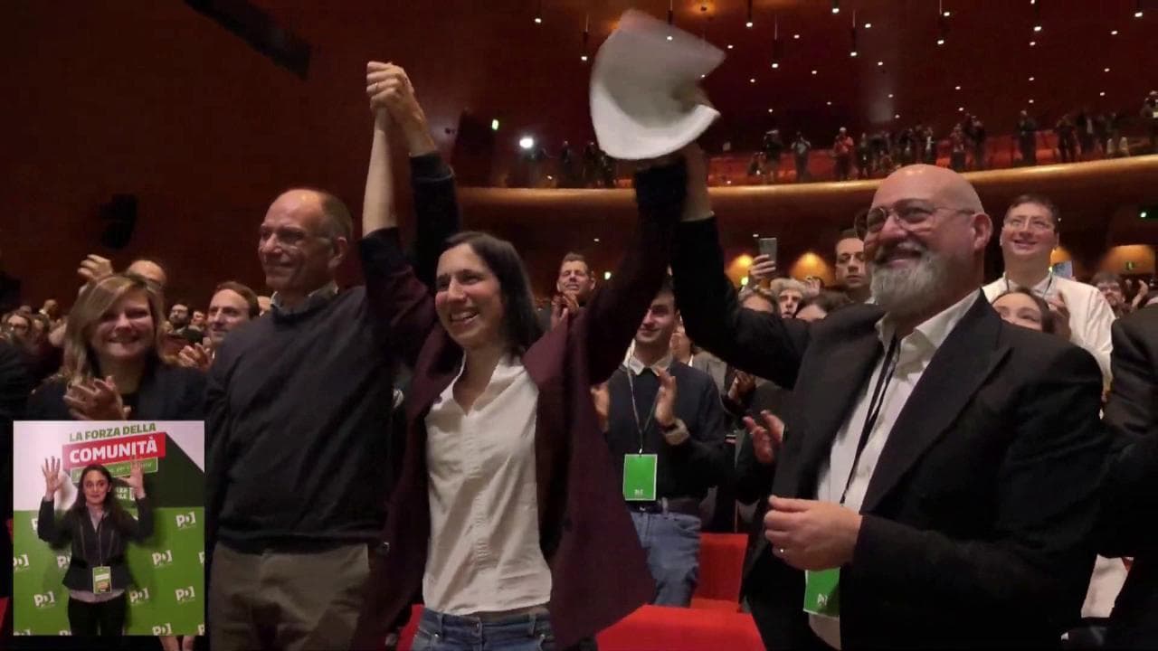 PD, Elly Schlein è la nuova segretaria dem: il video della sua proclamazione